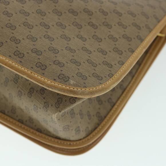 GUCCI Micro GG Canvas Web Sherry Line Shoulder Bag Beige 001 104 - Picture 12 of 16